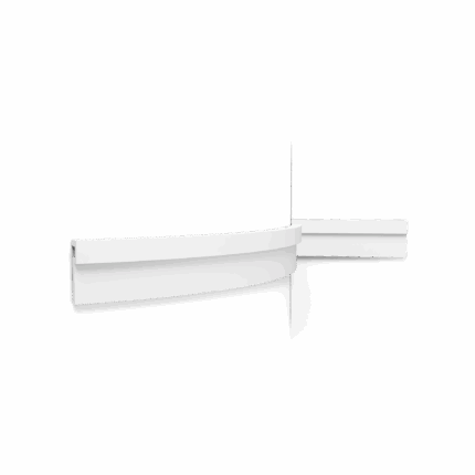 Гнучкий молдинг Orac Decor PX198F U-Steps на заокругленій стіні